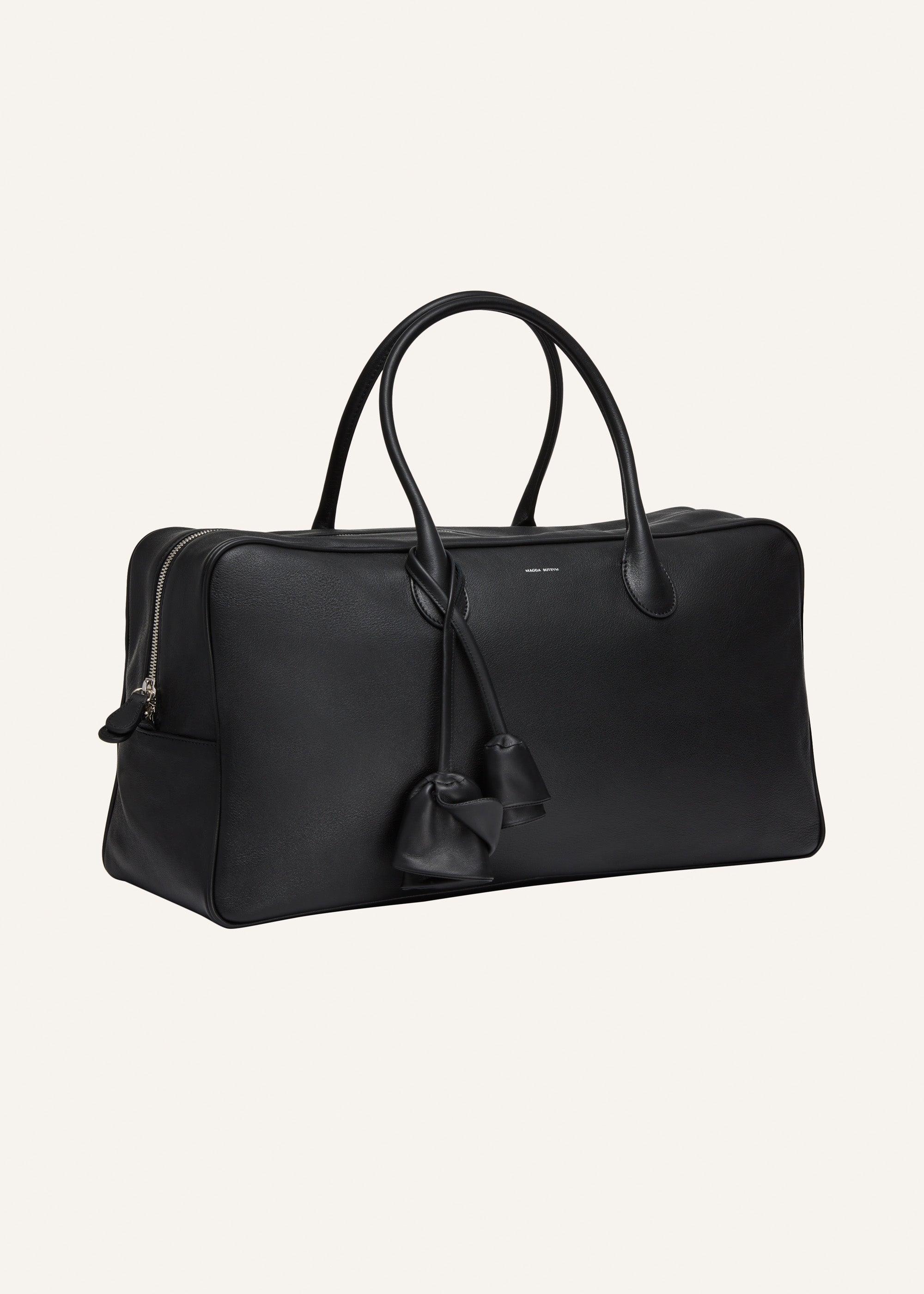 Large Brigitte bag in black leather Product Image