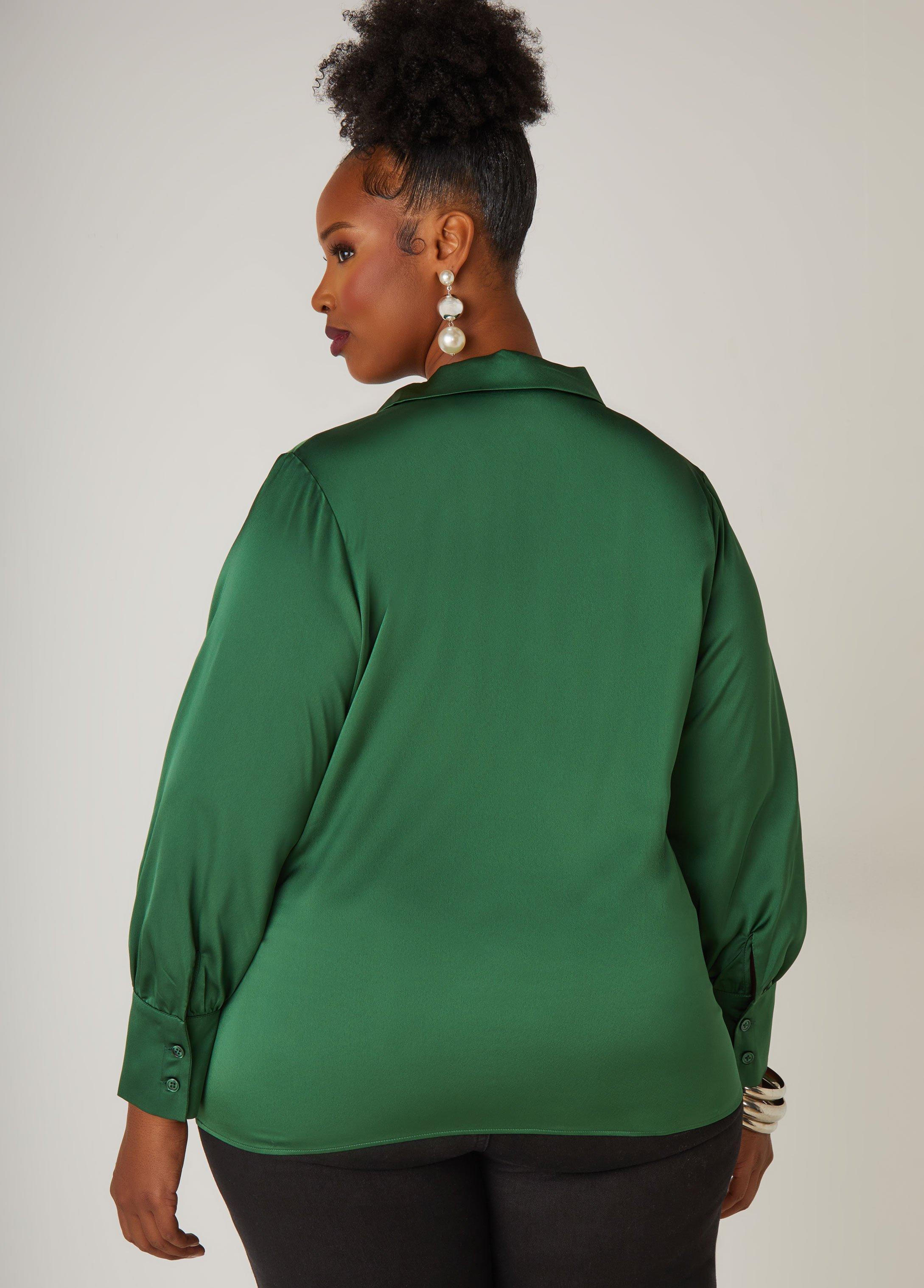 Cowl Neck Satin Blouse Product Image