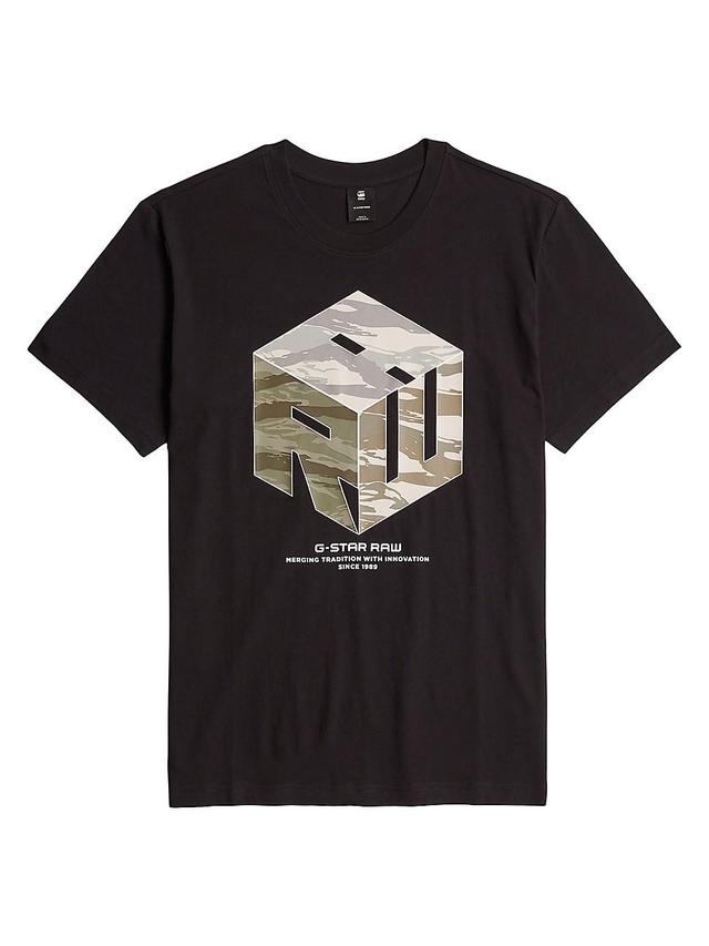 Mens Cube Cotton T-Shirt Product Image