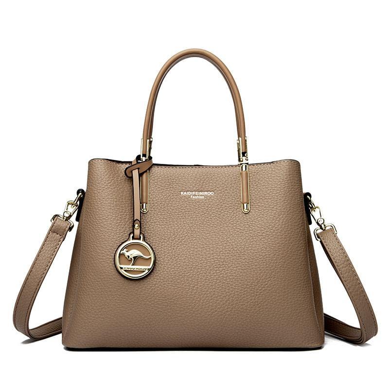 Faux Leather Tote Bag Product Image