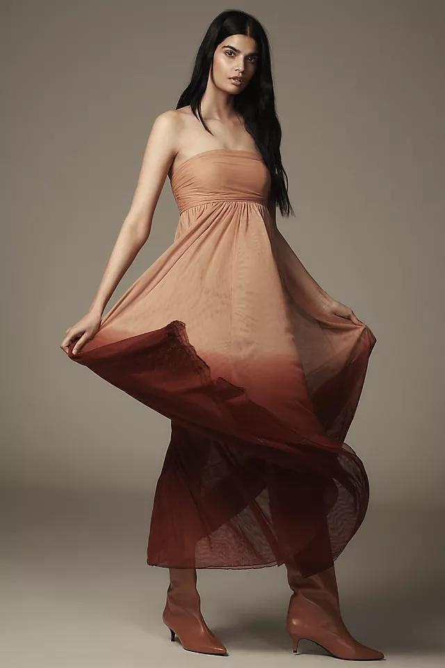 Let Me Be Strapless Ombre Maxi Dress Product Image