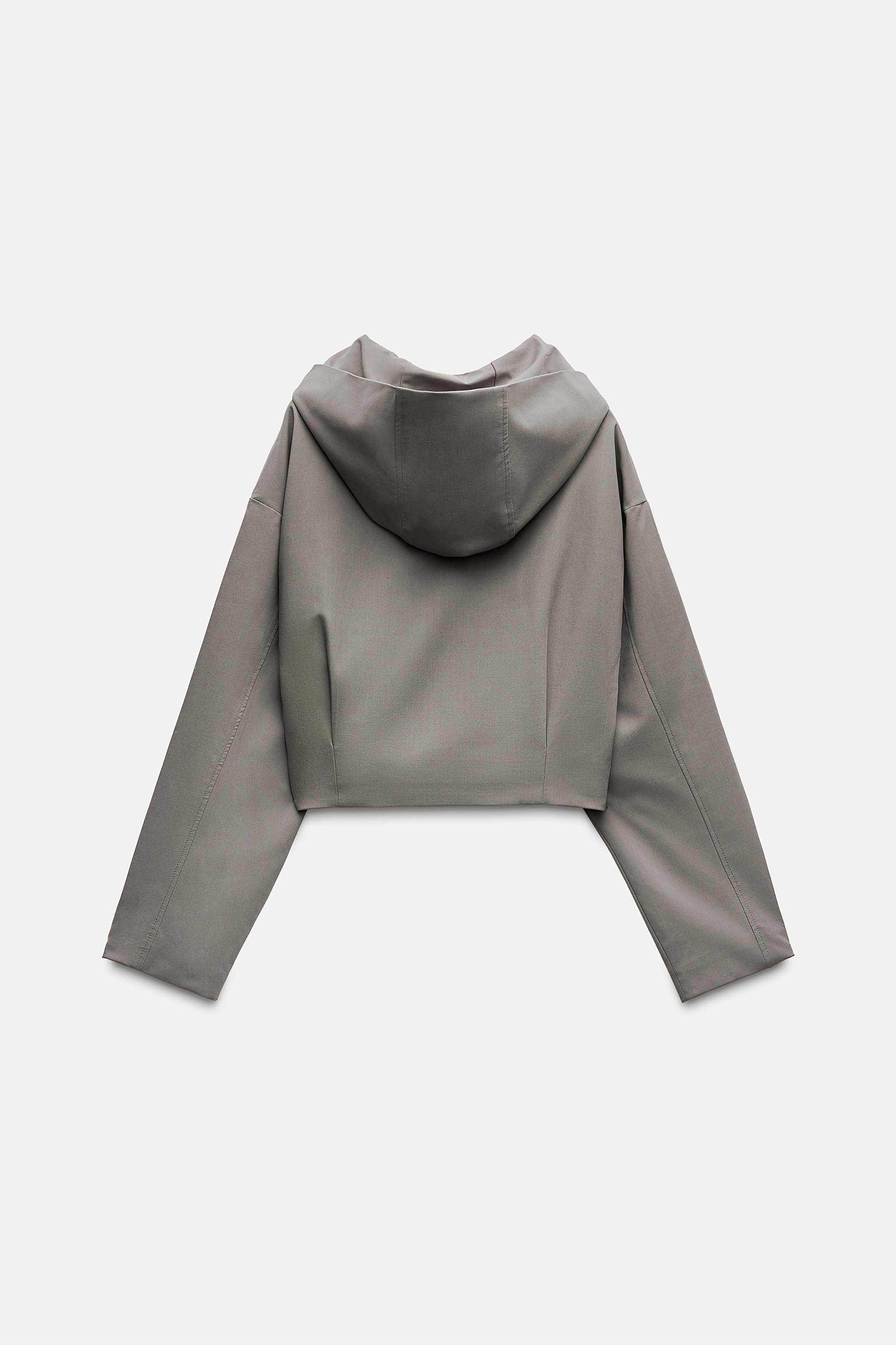 CROP HOODED JACKET Product Image