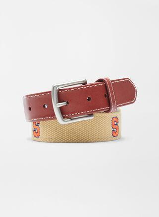 Peter Millar Mens Syracuse Belt | Color: Khaki | Size: 42 Product Image