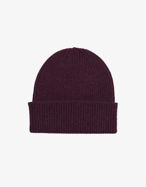 Merino Wool Beanie - Oxblood Red Product Image