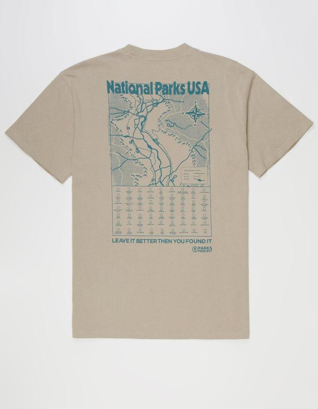 PARKS PROJECT National Parks Trail Map Mens Tee Product Image