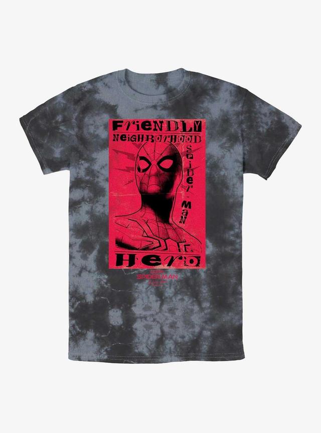 Marvel Spider-Man Friendly Hero Tie-Dye T-Shirt Product Image