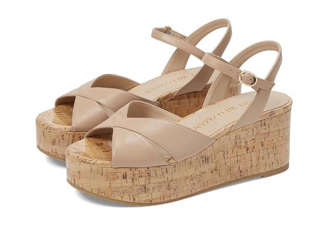 Womens Carmen Metallic Cork Wedge Sandals Product Image