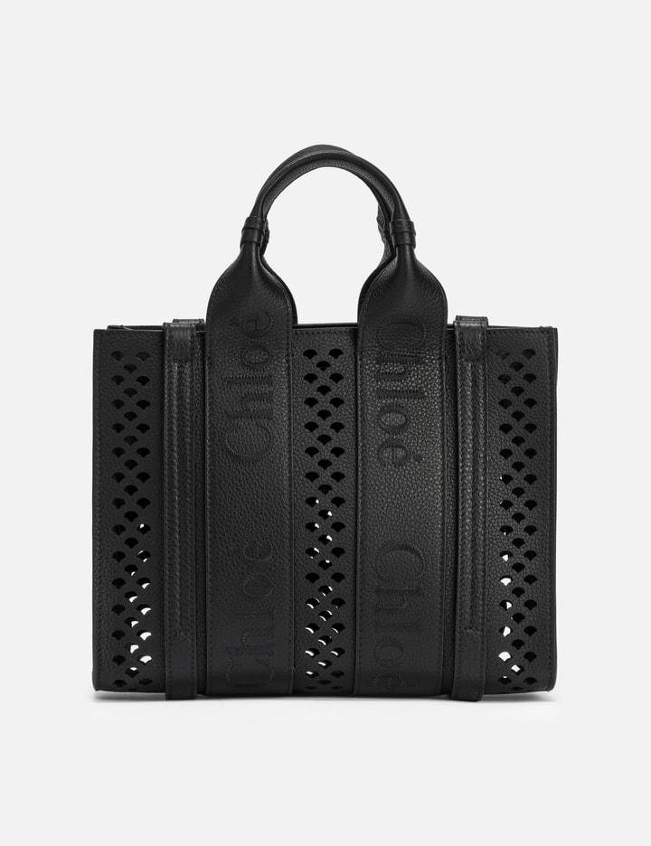 Small Woody Tote Bag In Black Product Image