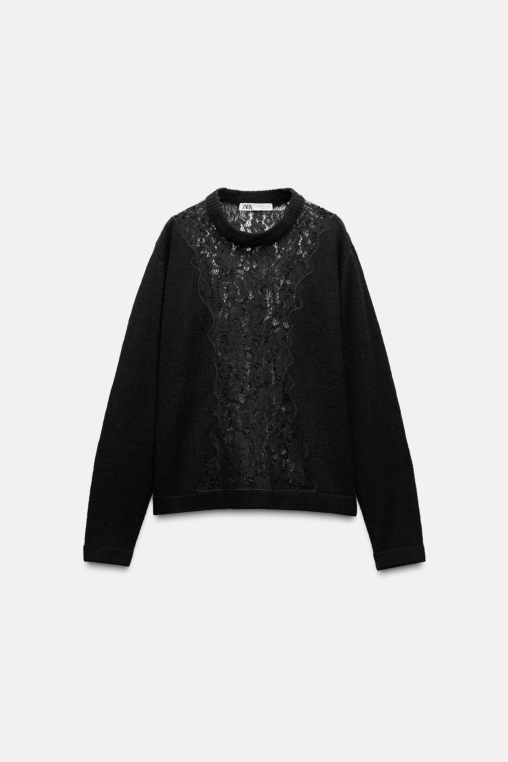 MATCHING LACE KNIT SWEATER Product Image