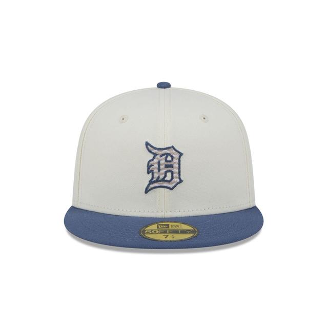 Detroit Tigers Wavy Chainstitch 59FIFTY Fitted Hat Male Product Image