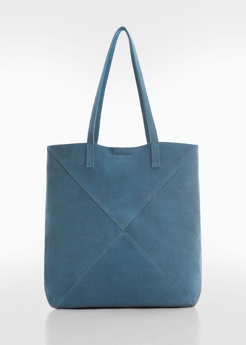 MANGO - Leather shopper bag - One size - Women Product Image