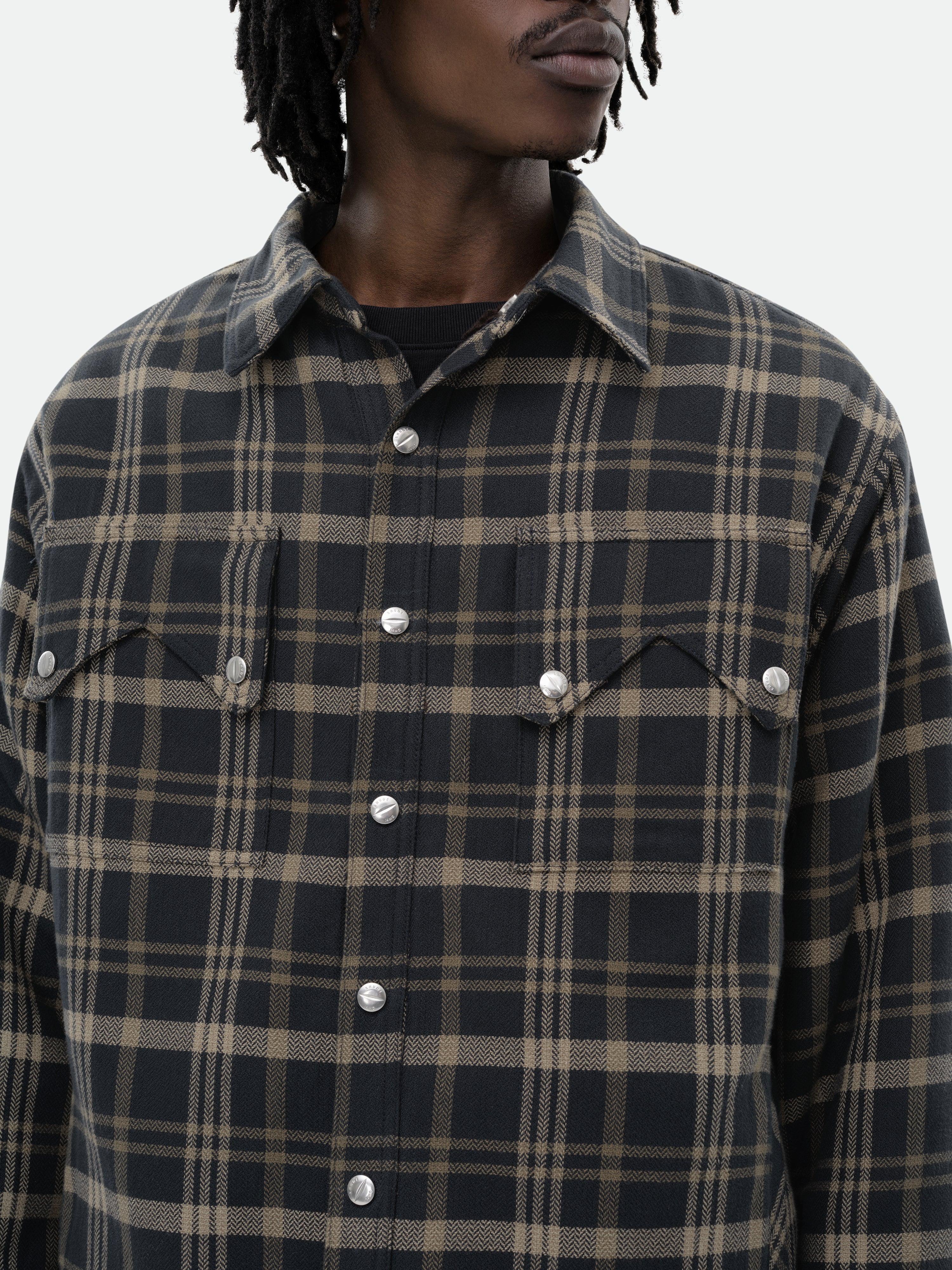 FLANNEL SHERPA OVERSHIRT Male Product Image