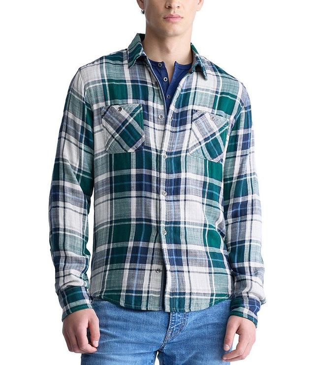 Buffalo David Bitton Saolo Woven Plaid Button Front Shirt Product Image