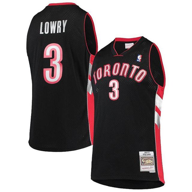 Mens Kyle Lowry Black Toronto Raptors Hardwood Classics Swingman Jersey - Black Product Image