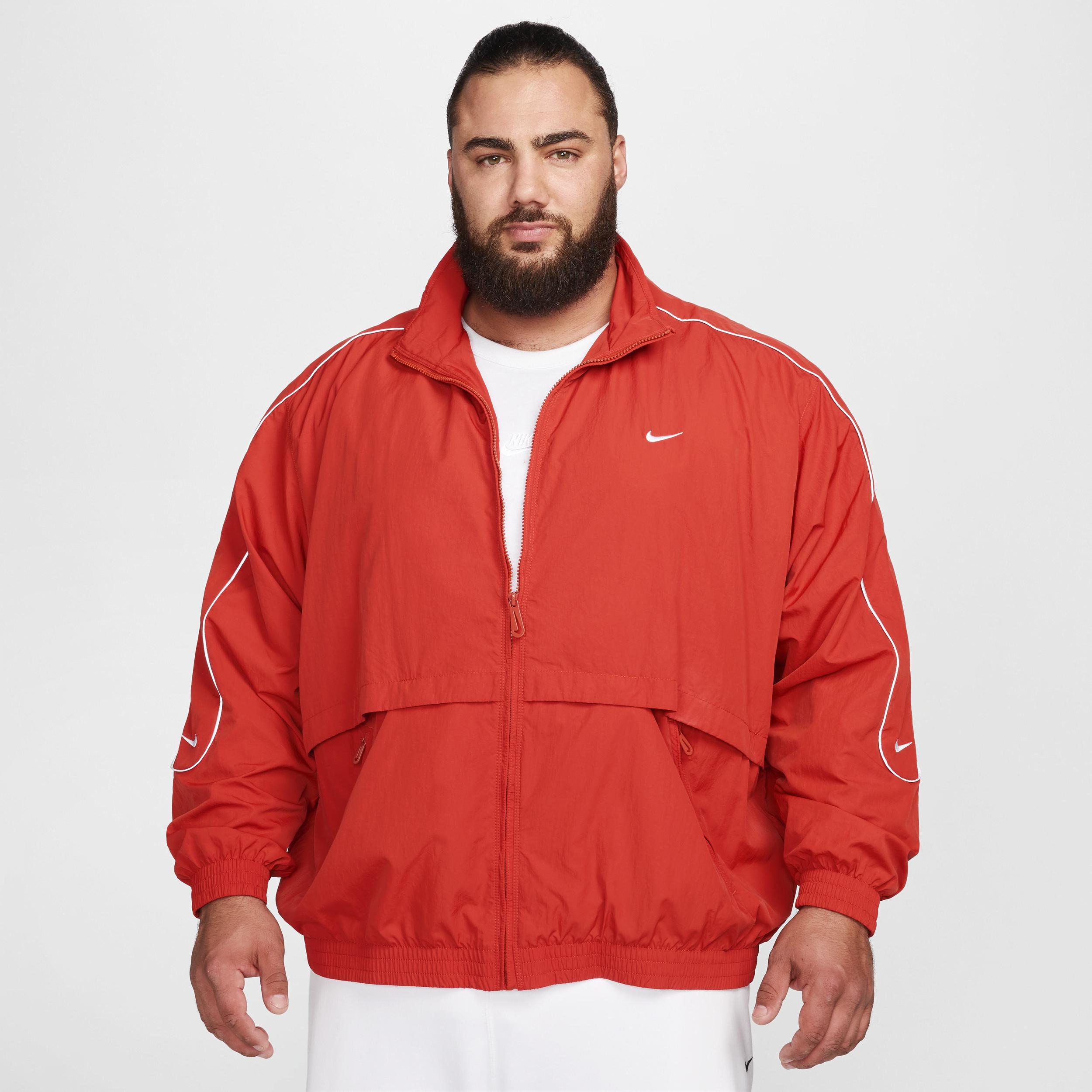 Men's Nike Sportswear Solo Swoosh Woven Track Jacket Product Image