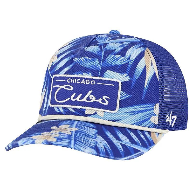 Mens 47 Royal Chicago Cubs Tropicalia Trucker Hitch Adjustable Hat Product Image