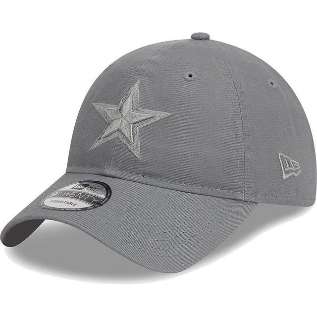 Mens New Era Gray Dallas Cowboys Color Pack 9TWENTY Adjustable Hat, Grey Product Image