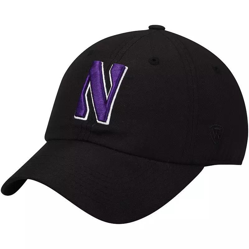 Mens Top of the World Northwestern Wildcats Primary Logo Staple Adjustable Hat Product Image