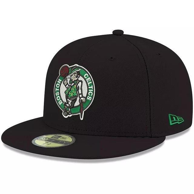 Mens New Era Boston Celtics Official Team Color 59FIFTY Fitted Hat Product Image