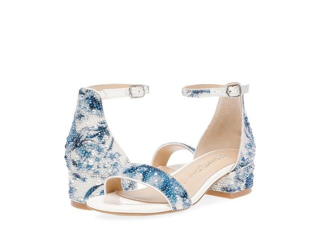 Betsey Johnson Kids Mari (Blue Floral) Women's Sandals Product Image