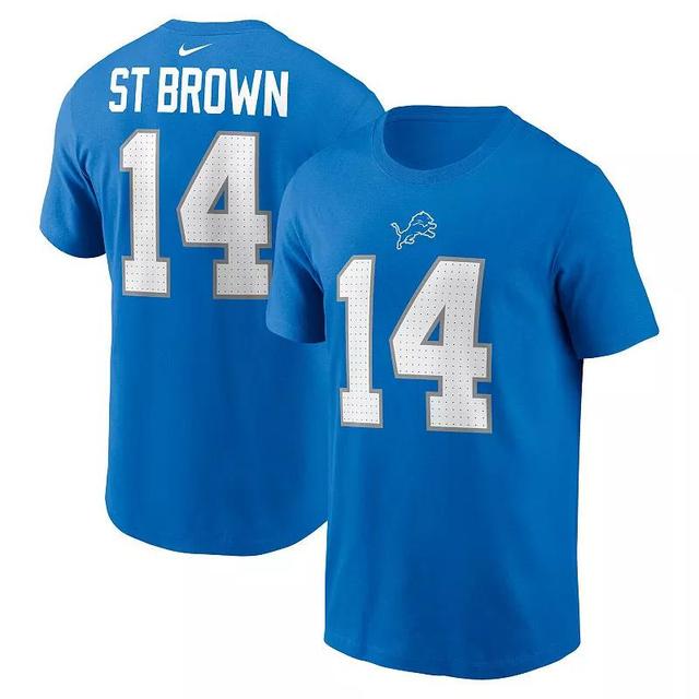 Mens Nike Amon-Ra St. Brown Detroit Lions Name & Number T-Shirt Product Image