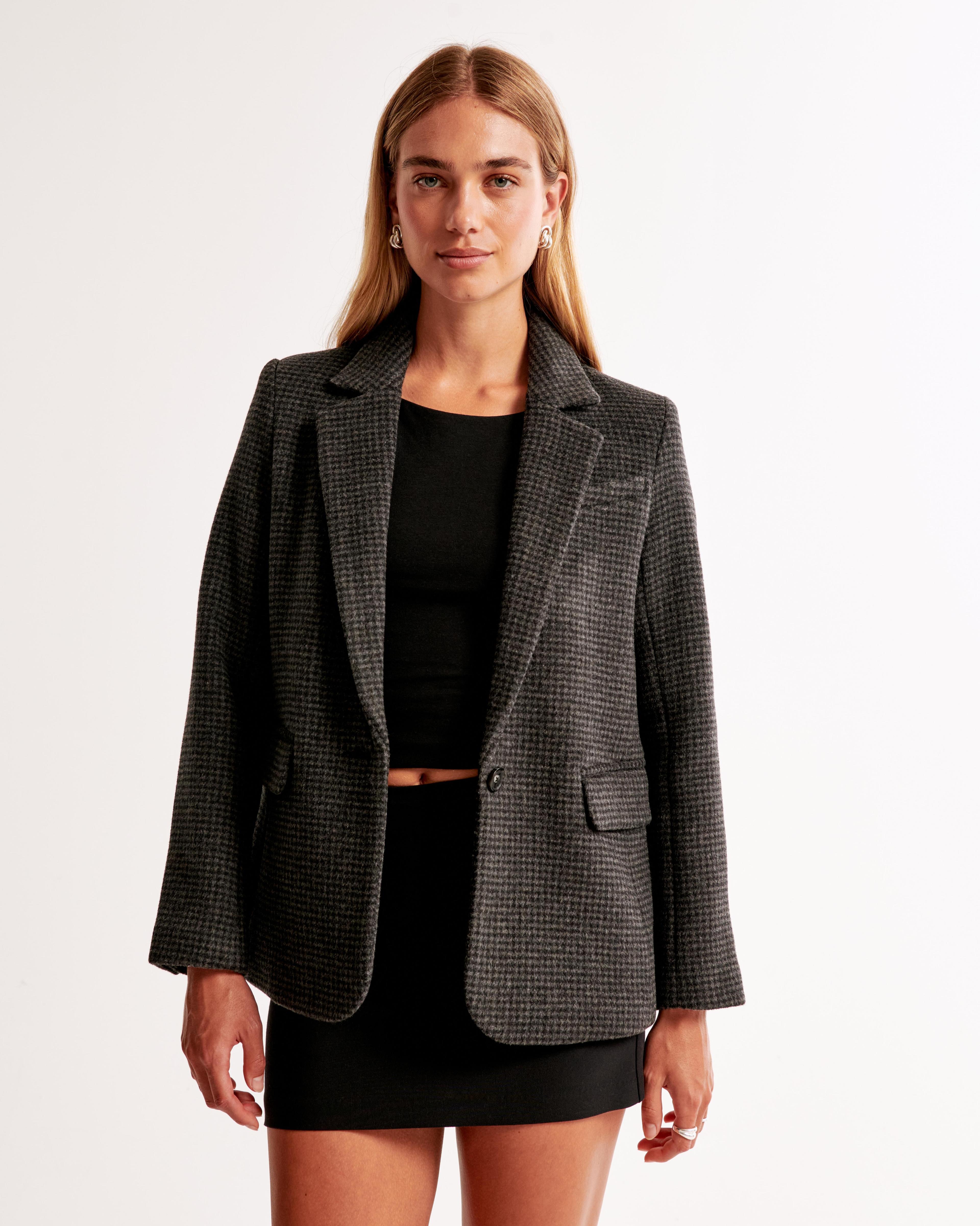 Wool-Blend Blazer Product Image