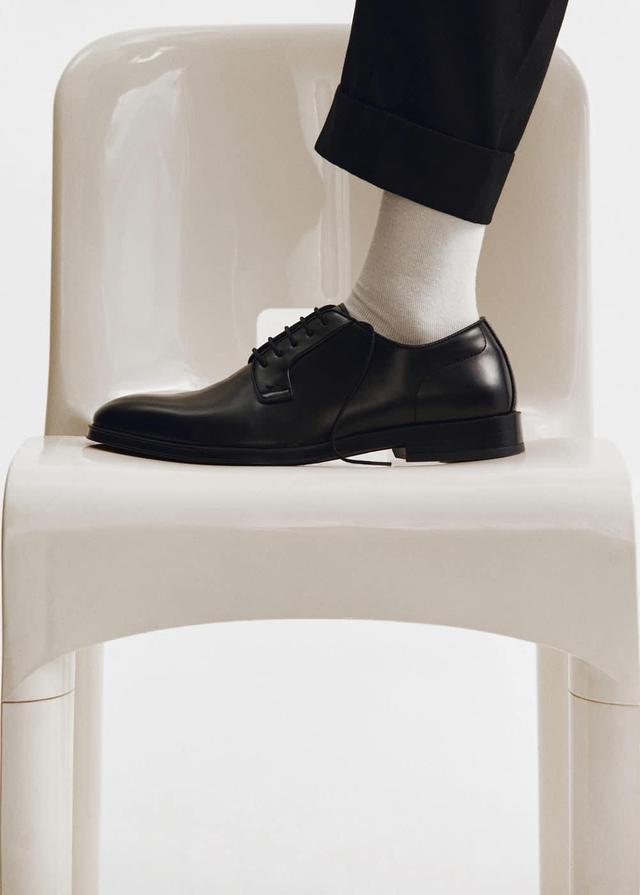 MANGO MAN - Leather suit shoes blackMen Product Image