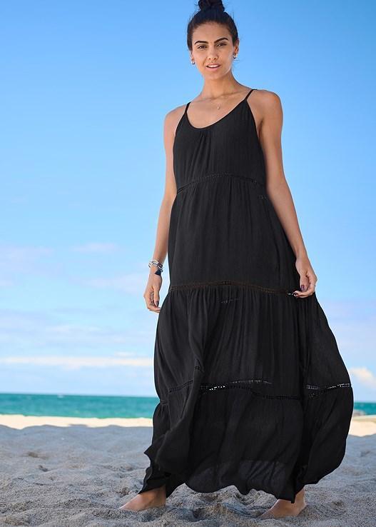 Eyelet Maxi Cover-Up Dress Product Image