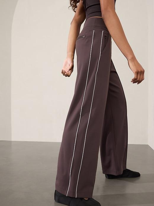 Venice High Rise Track Stripe Wide Leg Pant Product Image