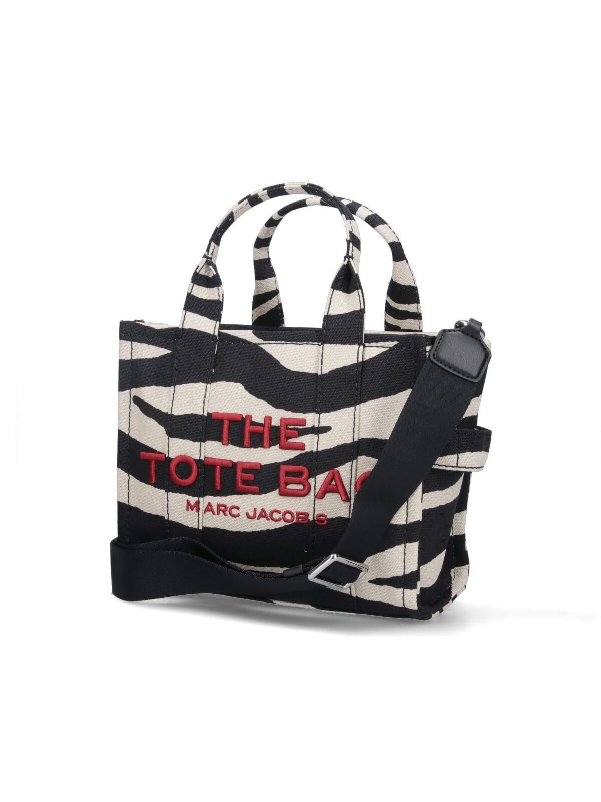 MARC JACOBS Small Tote Bag The Zebra Canvas In Monochrome Product Image