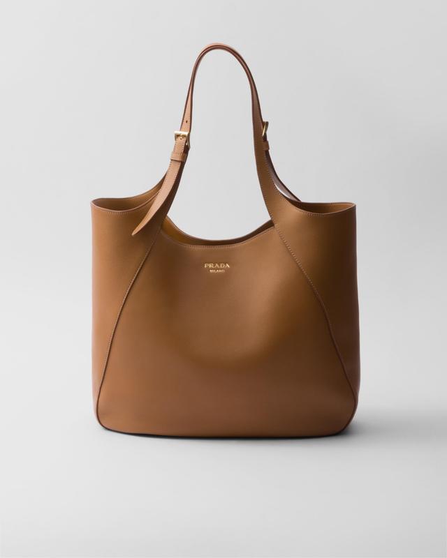 Large leather tote bag Product Image