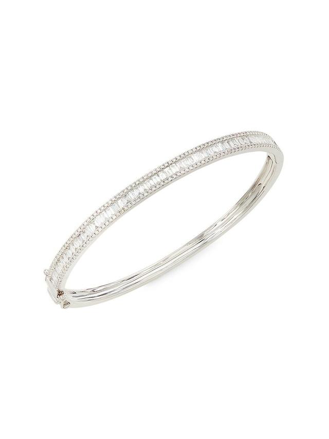 Womens 14K White Gold & 1.74 TCW Diamond Bangle Product Image