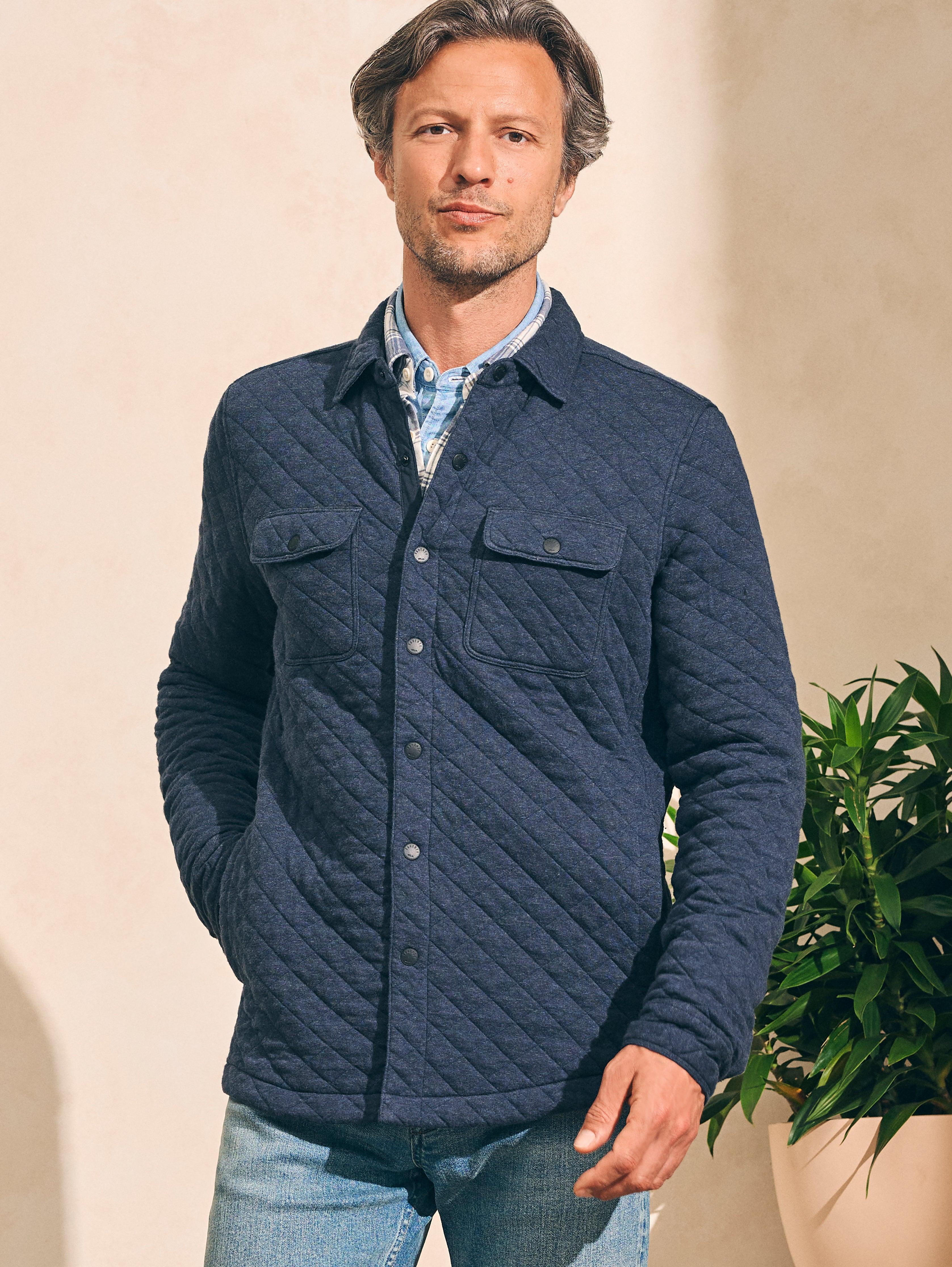 Epic Quilted Fleece CPO (Tall) - Navy Melange Male Product Image