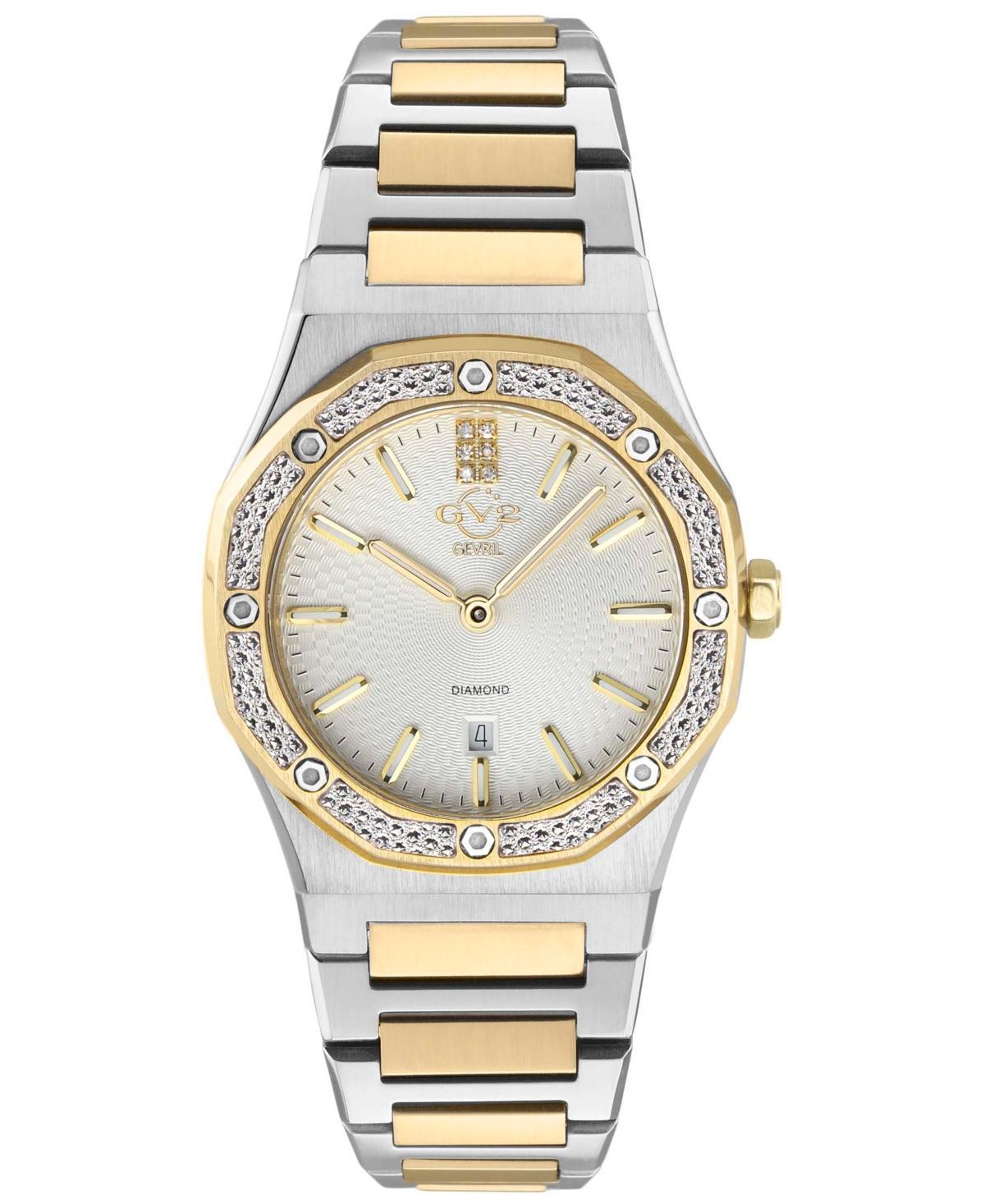 GV2 by Gevril Womens Palmanova Swiss Quartz Two-Tone Stainless Steel Watch 33mm Product Image