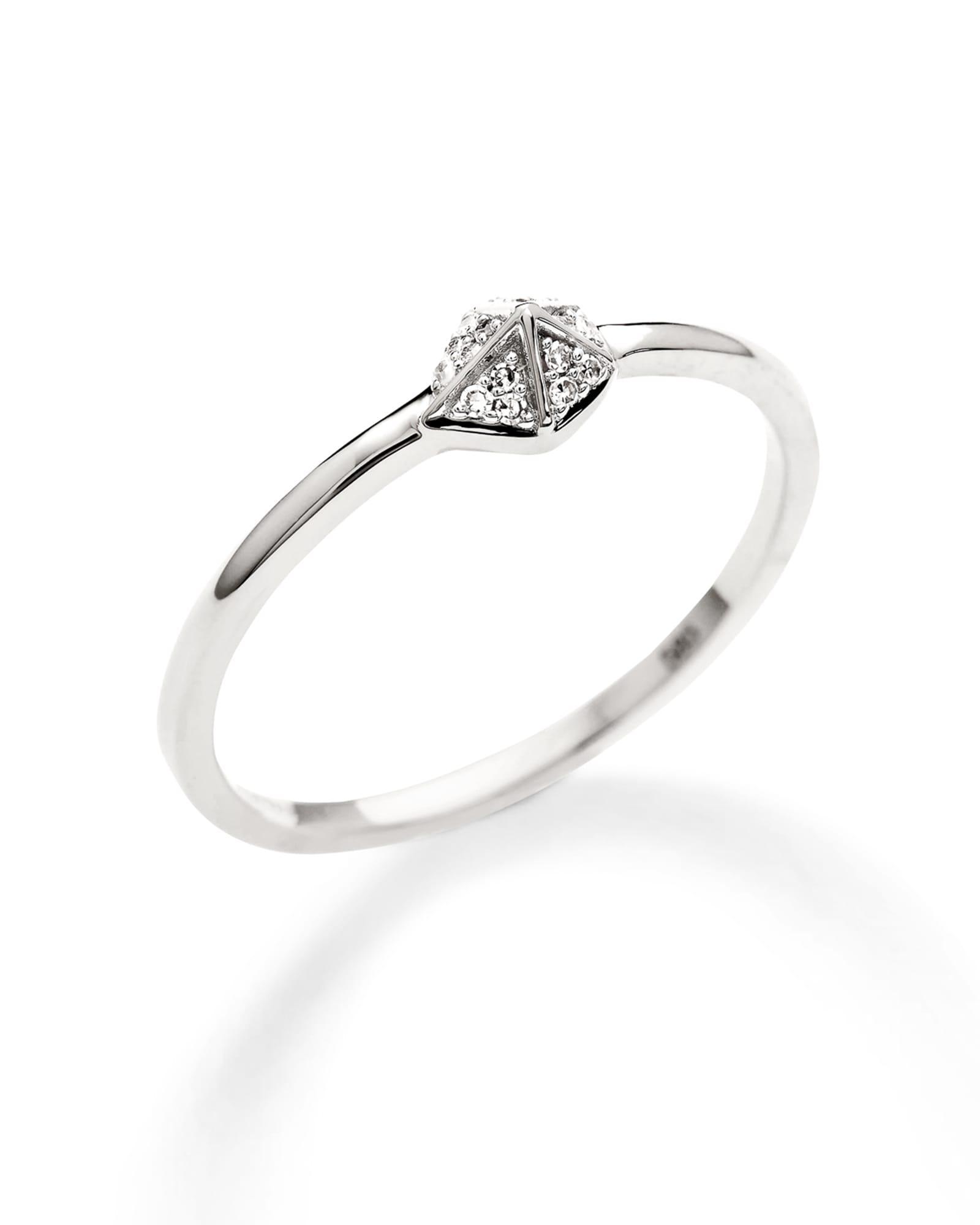 Fazia 14k White Gold Ring in White Diamond Product Image