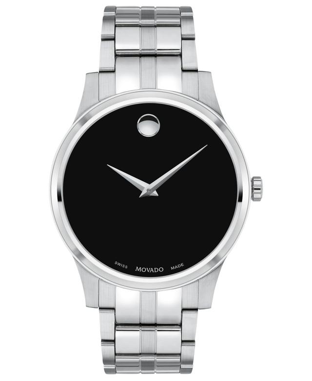 Movado Mens Swiss Stainless Steel Bracelet Watch 40mm - Silver Product Image