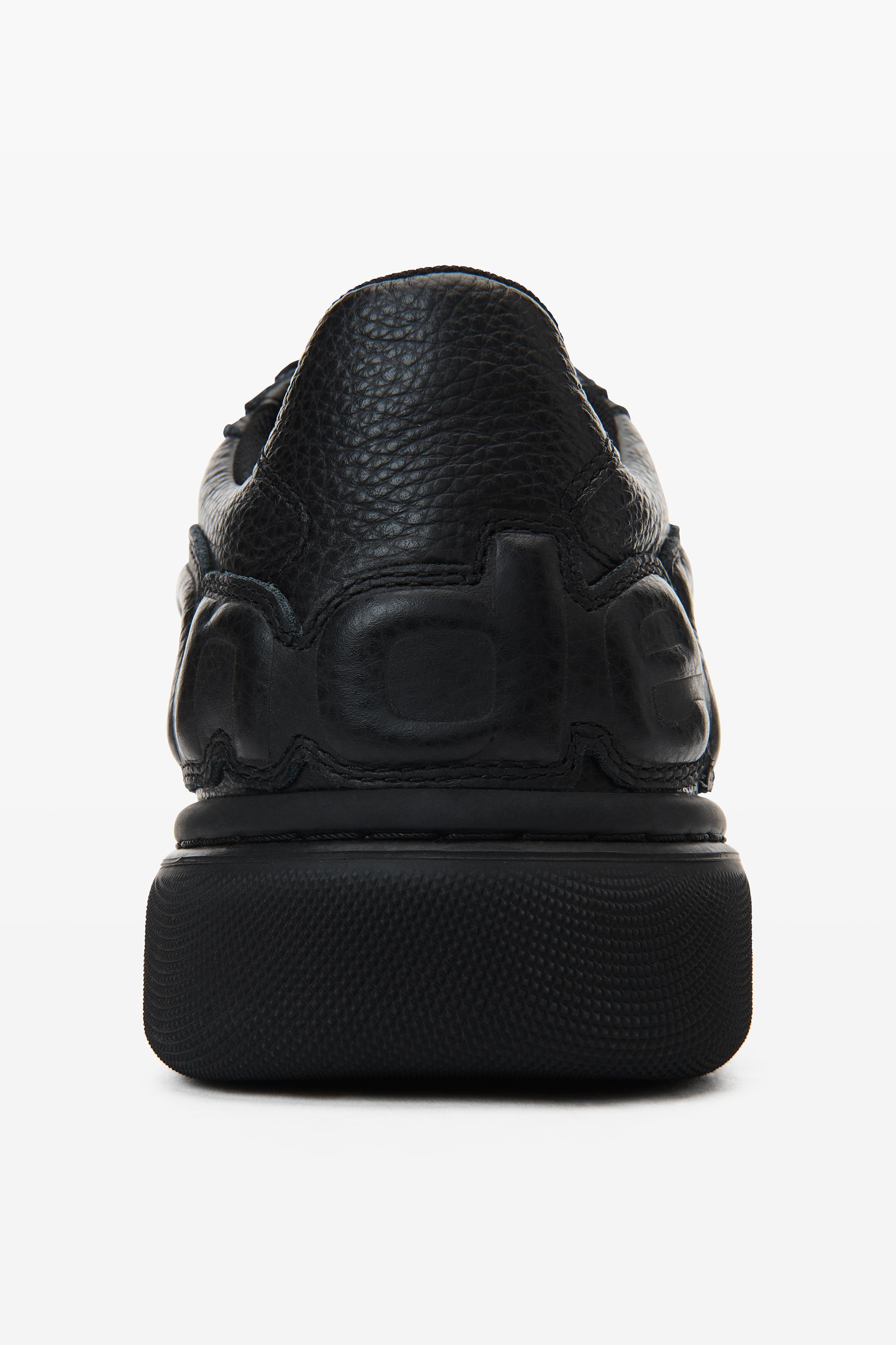 Puff Pebble Leather Sneaker With Logo Product Image