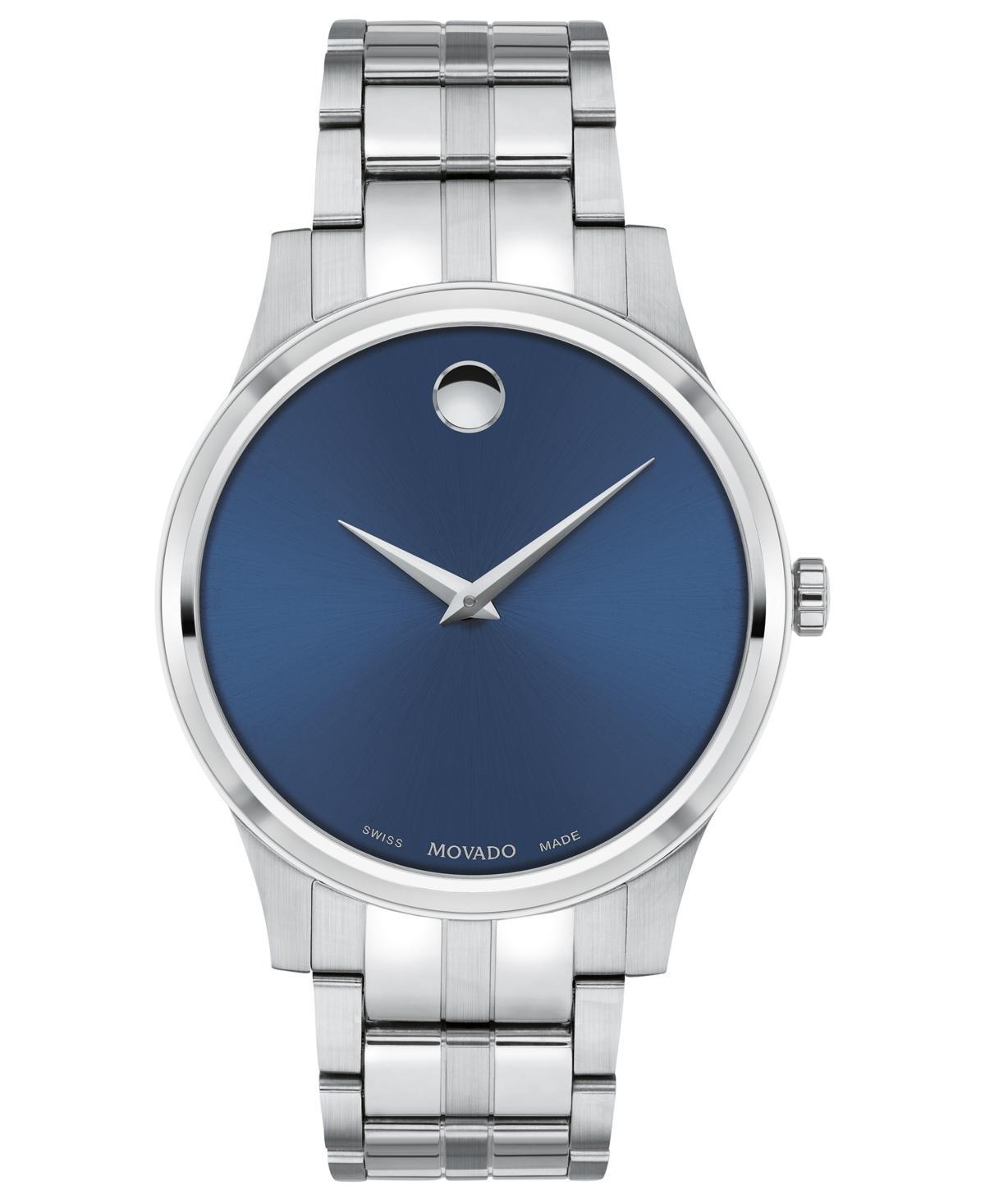 Movado Mens Swiss Stainless Steel Bracelet Watch 40mm - Silver Product Image