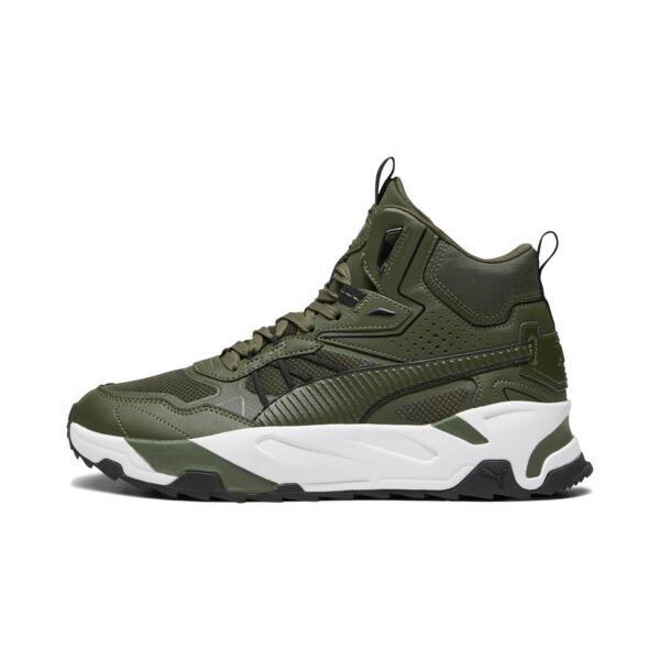 PUMA Trinity Mid Hybrid Men's Sneakers in Myrtle/Myrtle/Black Product Image