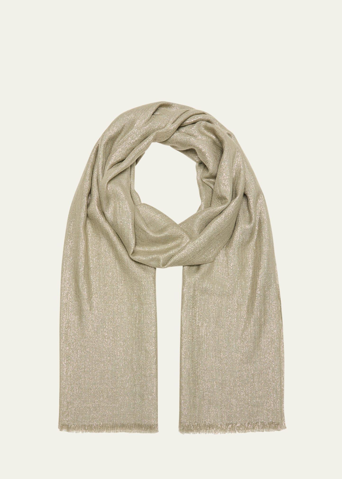 Womens Cashmere And Silk Sparkling Scarf Product Image