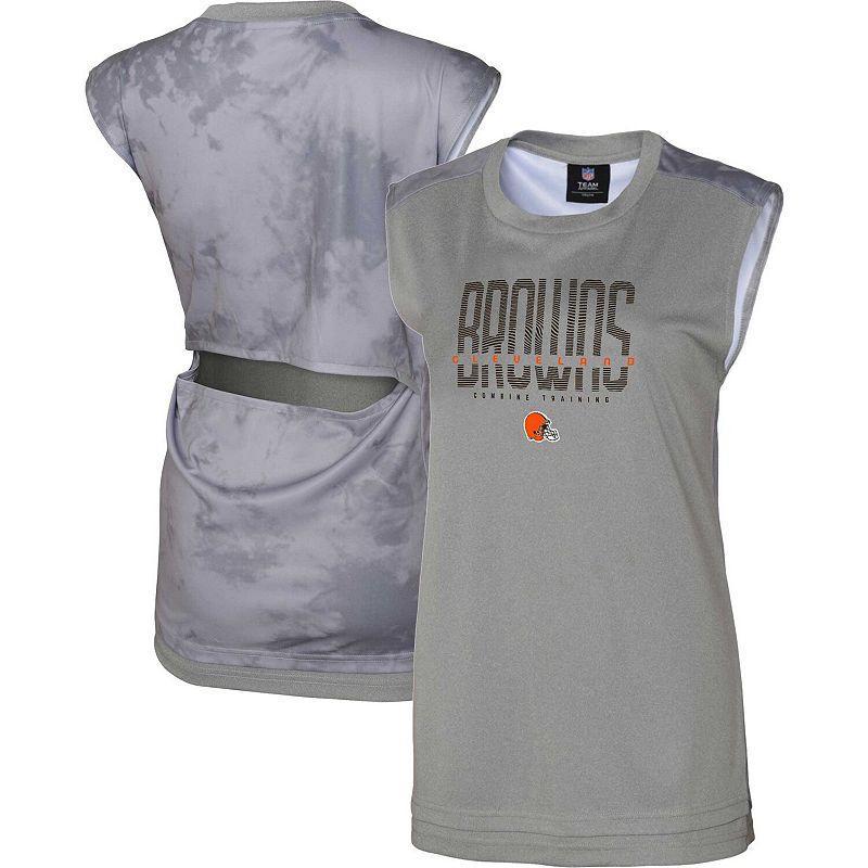 Womens Gray Cleveland Browns No Sweat Tank Top Product Image