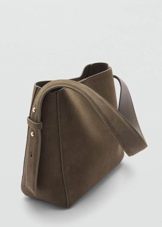 MANGO - Leather shoulder bag - One size - Women Product Image