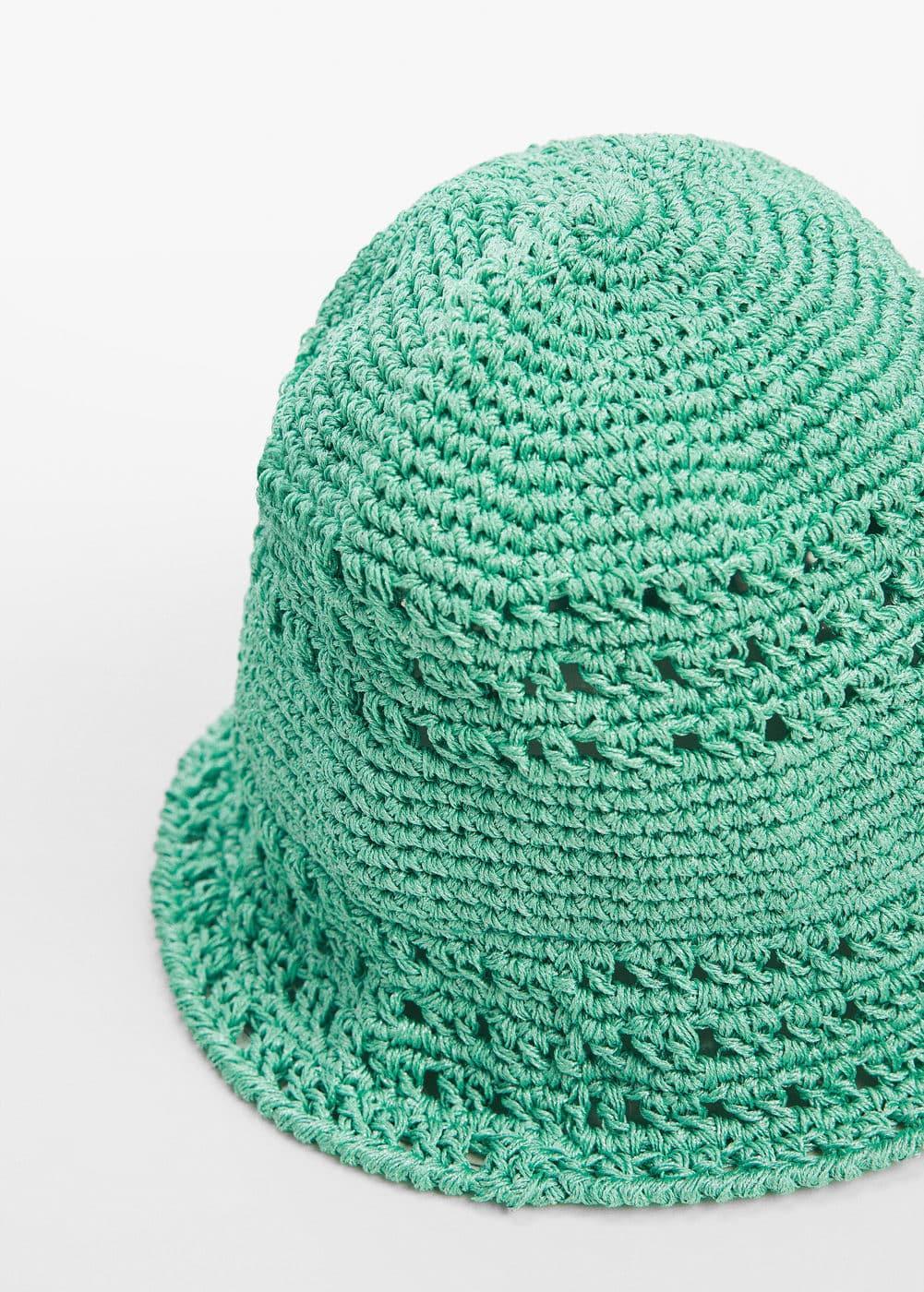 MANGO - Crochet bucket hat - One size - Women Product Image