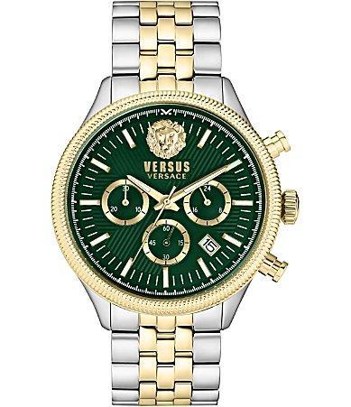 Versace Versus Versace Mens Colonne Chronograph Two Tone Stainless Steel Bracelet Watch Product Image