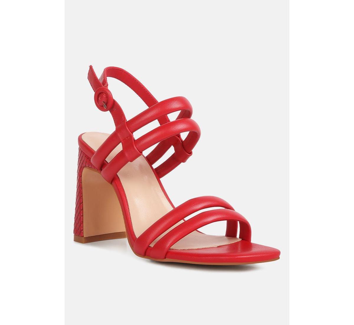 Rag & Co avianna Womens slim block heel sandal Product Image