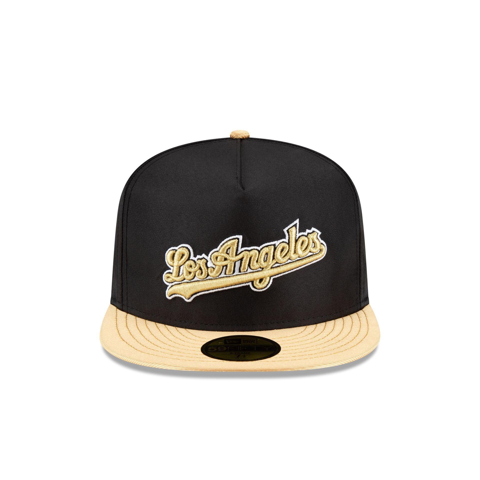 Los Angeles Dodgers Metallic Gold 59FIFTY A-Frame Fitted Hat Male Product Image