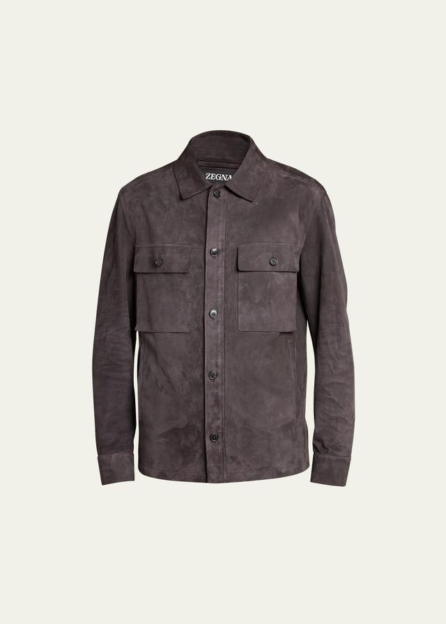 Mens Suede Overshirt Product Image