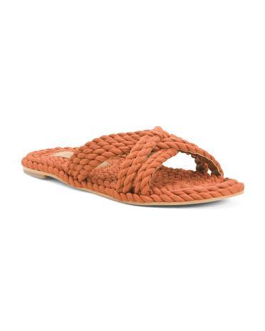 Woven Rope Slide Sandals For Women product image