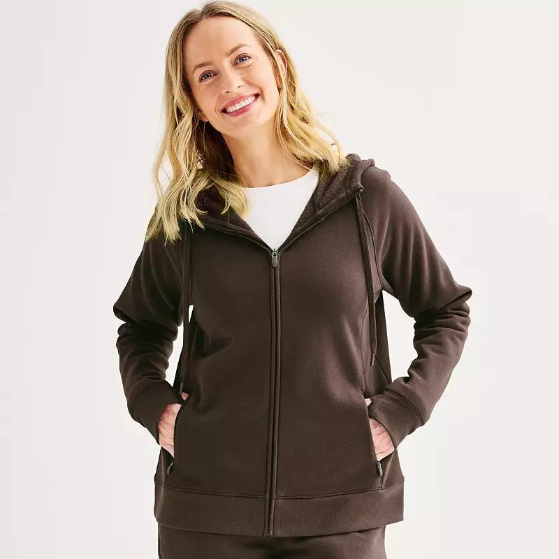 Womens Tek Gear Ultrasoft Fleece Hoodie Jacket Product Image