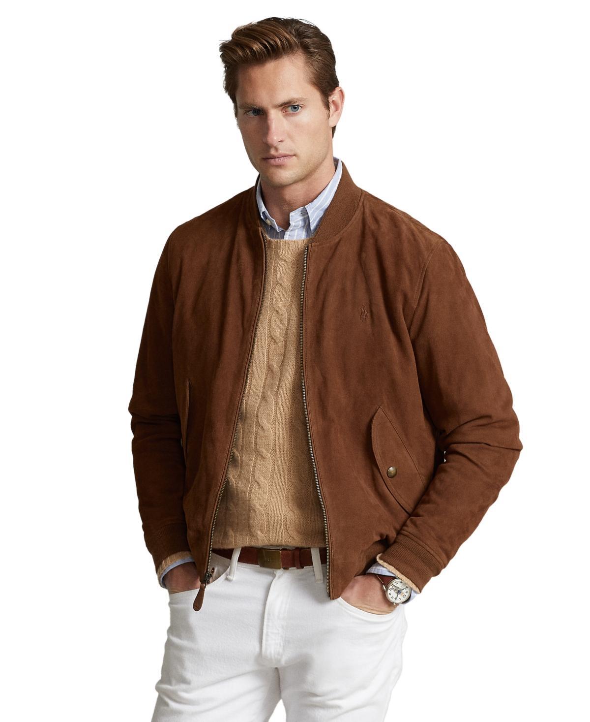 Polo Ralph Lauren Suede Bomber Jacket Product Image